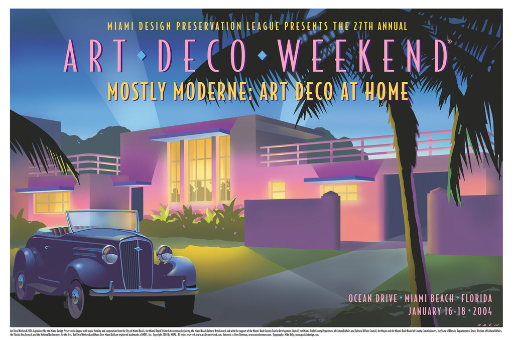 2004 Mostly Moderne: Art Deco At Home Premiere Poster